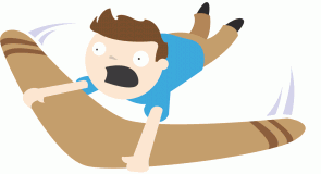 Boomerang. Graphic by Heath VanSingel Boomerang. Graphic by Heath VanSingel