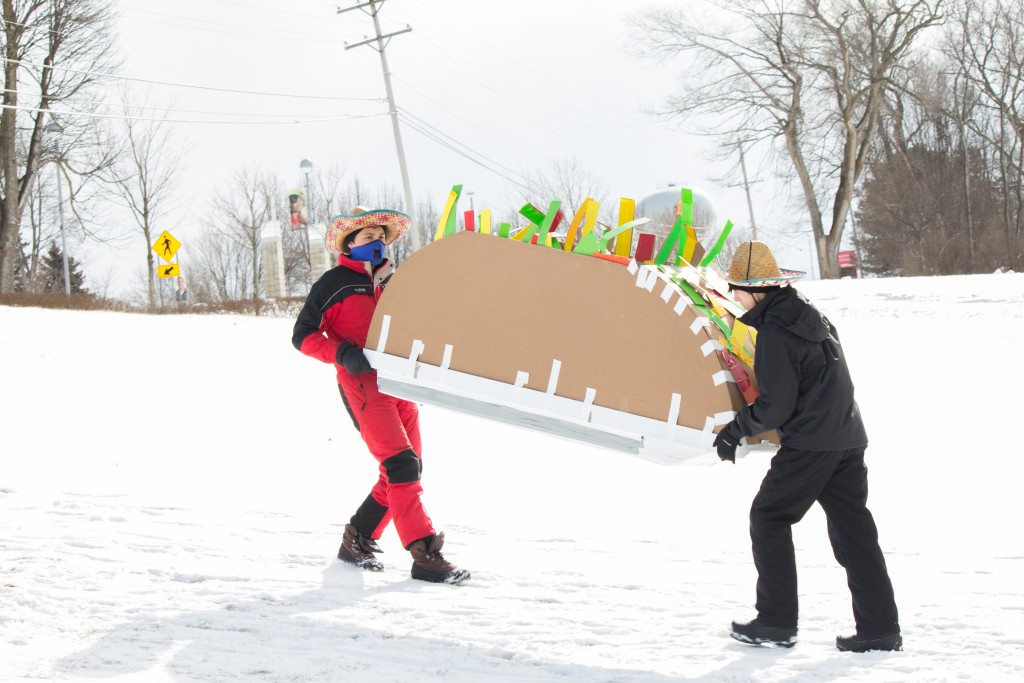 Let’s taco ‘bout sledding The Ferris State Torch